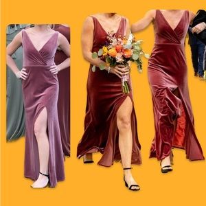 Jenny Yoo Bridesmaid Devon Dress /Size 0/
Color Cinnamon Rose